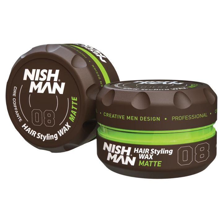 Nishman Hair Styling Wax – Matte 08